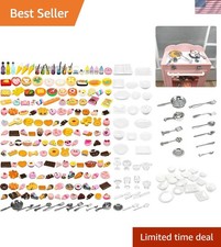 200pcs Miniature Landscape Food Drinks Bottle Mini Toys Doll House Kitchen Pl...