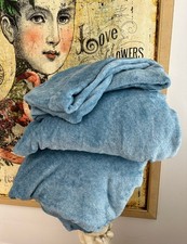 Berkshire EcoThread Heathered Plush Sheet Set Full Sheets Aqua Blue New