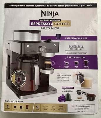 NINJA Espresso and Coffee System Single Serve Nespresso Compatible 12 Cup NEW!