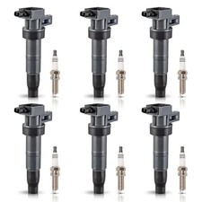 ENA Set of 6 Ignition Coil with 6 Iridium Spark Plug Compatible with Hyundai Kia