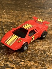 TYCO MATTEL 440X2 NARROW CHASSIC 3 LAMBORGHINI IN RED