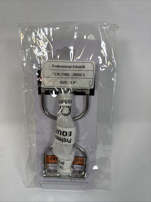 Professional Equine D-Ring Dog Bone Copper Roller Snaffle Bit 5.5  35520C