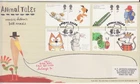 GB Stamps First Day Cover Animal Tales, books, author, bear MOUSEHOLE PM 2006
