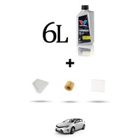 Hoffcar Wartungskit 3 Filter Und 6L ÖL FüR Toyota Auris Ii (E180) 2.0 D-4D 91K