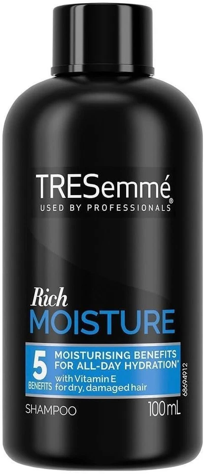 Tresemme Rich Moisture 3 x Shampoo 100ml + 3 x Conditioner 100ml Travel Size - Image 3 of 4