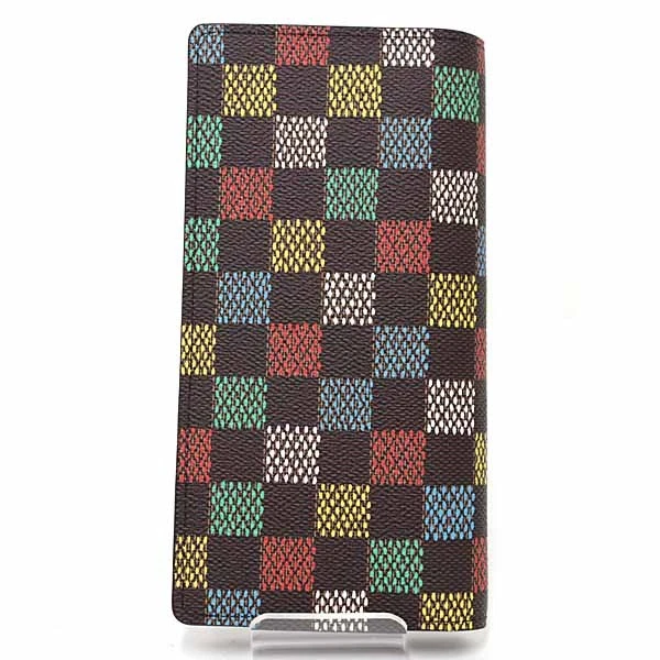 LOUIS VUITTON Purse Brazza Wallet N00141 Damier canvas Men multi-colour - Image 3 of 4