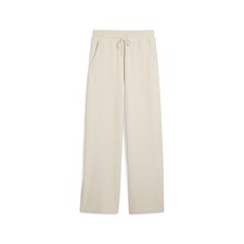 PUMA Her Comfort High Waisted Straight Pants Womens Beige Casual Athletic Bottom