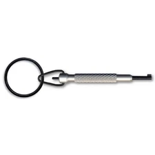 Zak Tool ZT10 Aluminum Police Correction Handcuff Key w/ Swivel Key Ring, Nickel