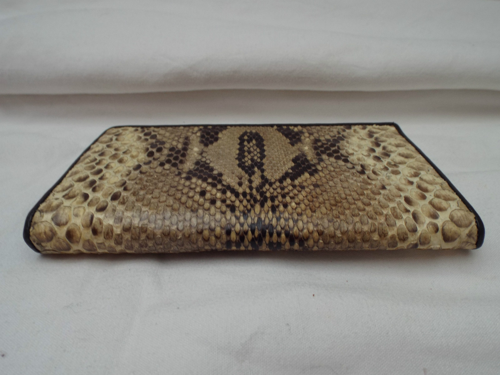 Genuine Python and Vintage Leather Wallet - image 3