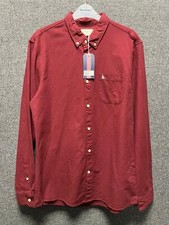 Jack Wills Wadsworth Classic Oxford Shirt Damson Red Medium TD023 OO 04