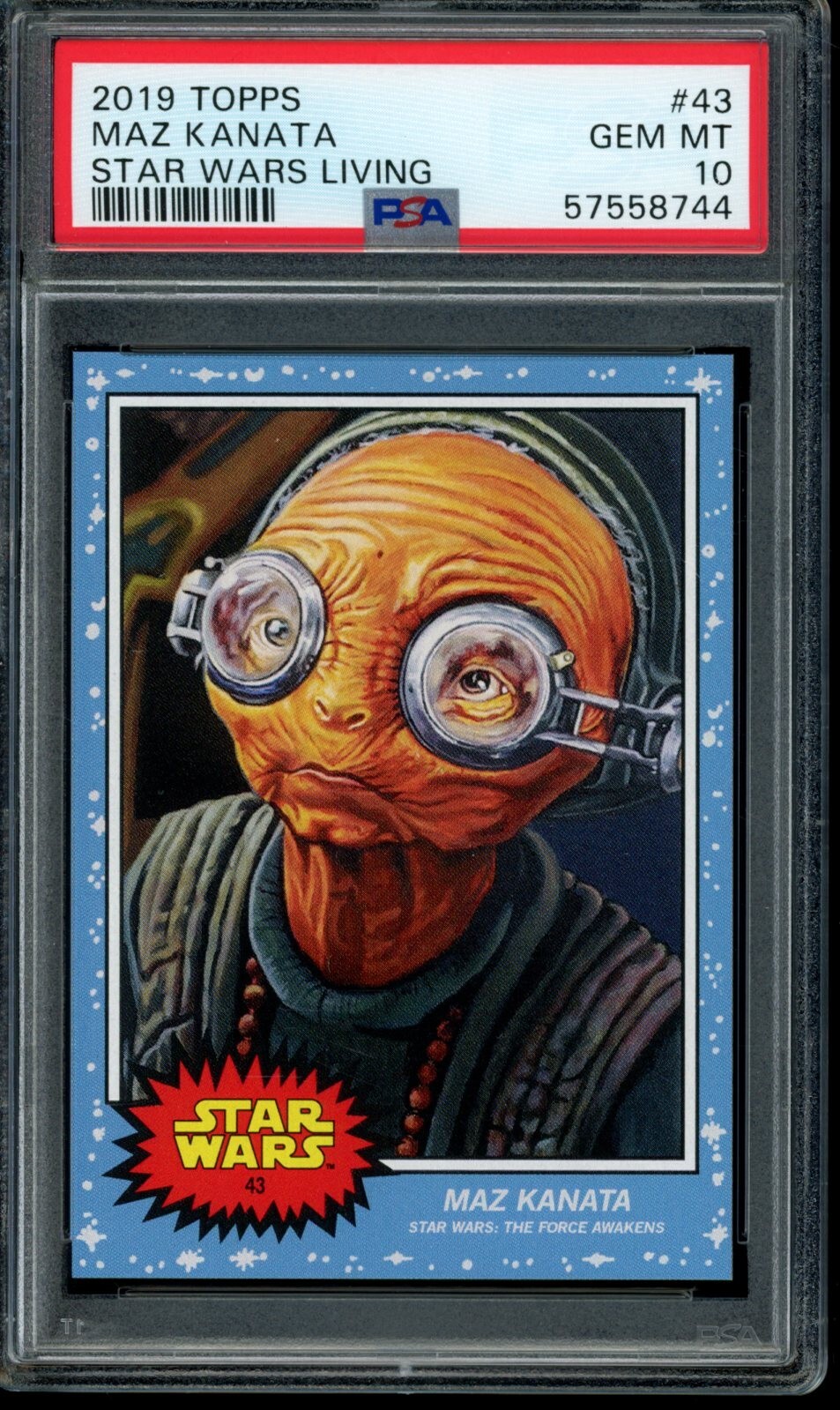 2019 Topps Star Wars Living Set #43 Maz Kanata PSA 10 Gem Mint Card 57558744
