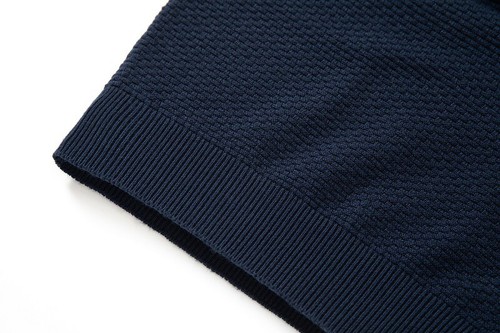 Solid Color Thickened Men's Travel Polo Shirt Long Sleeve Sports - Imagen 9 de 14