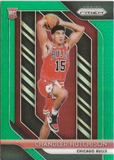 2018-19 Panini Prizm Chandler Hutchison #70 Green Prizm SP RC Chicago Bulls