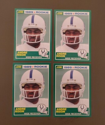 4- 1989 Score Andre Rison Indianapolis Colts #272 Football Card ROOKIE ...