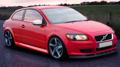 Front Diffuser Diffusor Maxton Design Gloss Black Abs For Volvo C30