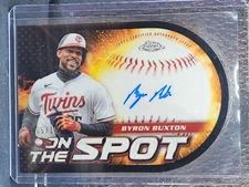 2024 Topps Chrome Byron Buxton On The Spot Diecut AUTO /10 Black SSP 1:49,563