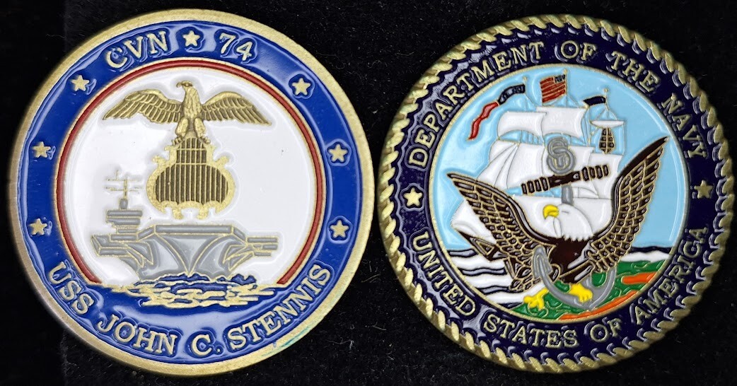CVN-74 USS JOHN C STENNIS - Navy Challenge Coin