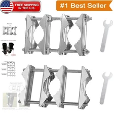 Heavy Duty Anti-Rust 5.5" Antenna Clamp Set - Perfect for CB & Ham Equipment