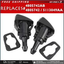 2x Windshield Washer Wiper Fluid Spray Nozzle for Dodge Avenger 08-11 Charger 06