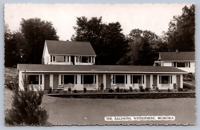 Postcard Windemere Canada The Baldwins Motel 1954