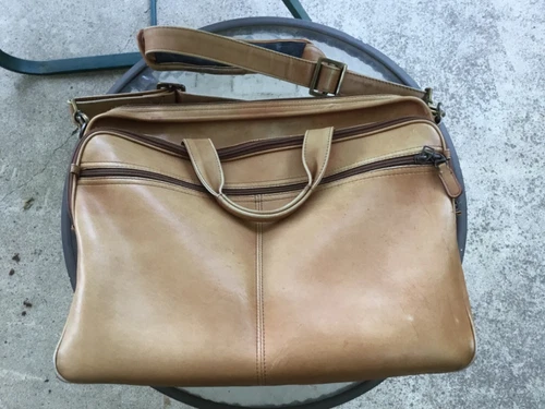 DORADO Dilana Express Scan Cowhide Leather Computer Bag Lots Compartments
