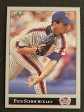 1992 Leaf Pete Schourek Baseball Rookie Card (RC) #176 Mets Pitcher VG O/C. rookie card picture