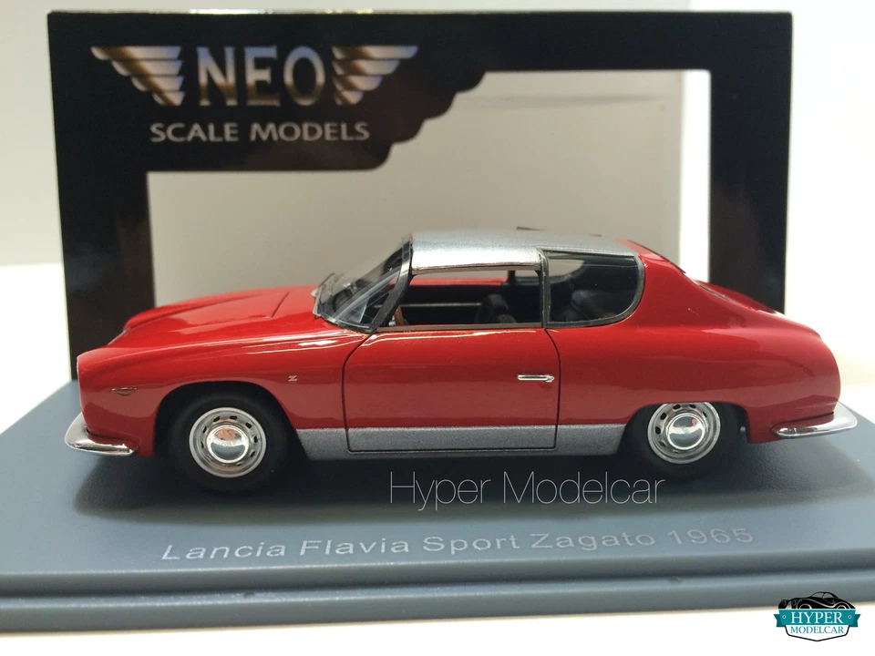 NEO SCALE MODELS 1/43 LANCIA FLAVIA SPORT ZAGATO 1963 RED ART. NEO45165 - Immagine 2 di 3