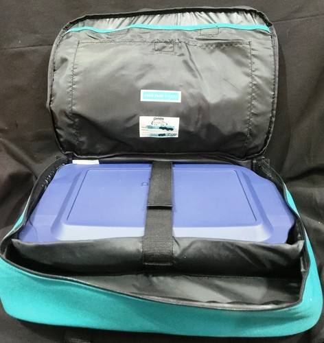 PYREX PORTABLES 13x9 casserole baking dish #233-S w/lid & insulated carrying bag - Picture 2 of 12