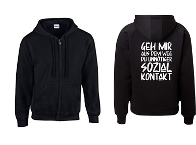 Hoodie - Get Out of My Way You Unnecessary Social Contact
