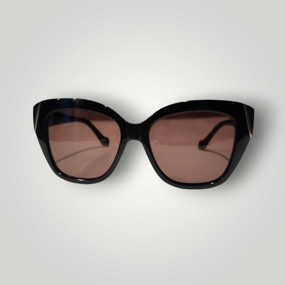 Balenciaga Cat Eye Sunglasses Black Frame White Logo On Arms - Image 2 of 4
