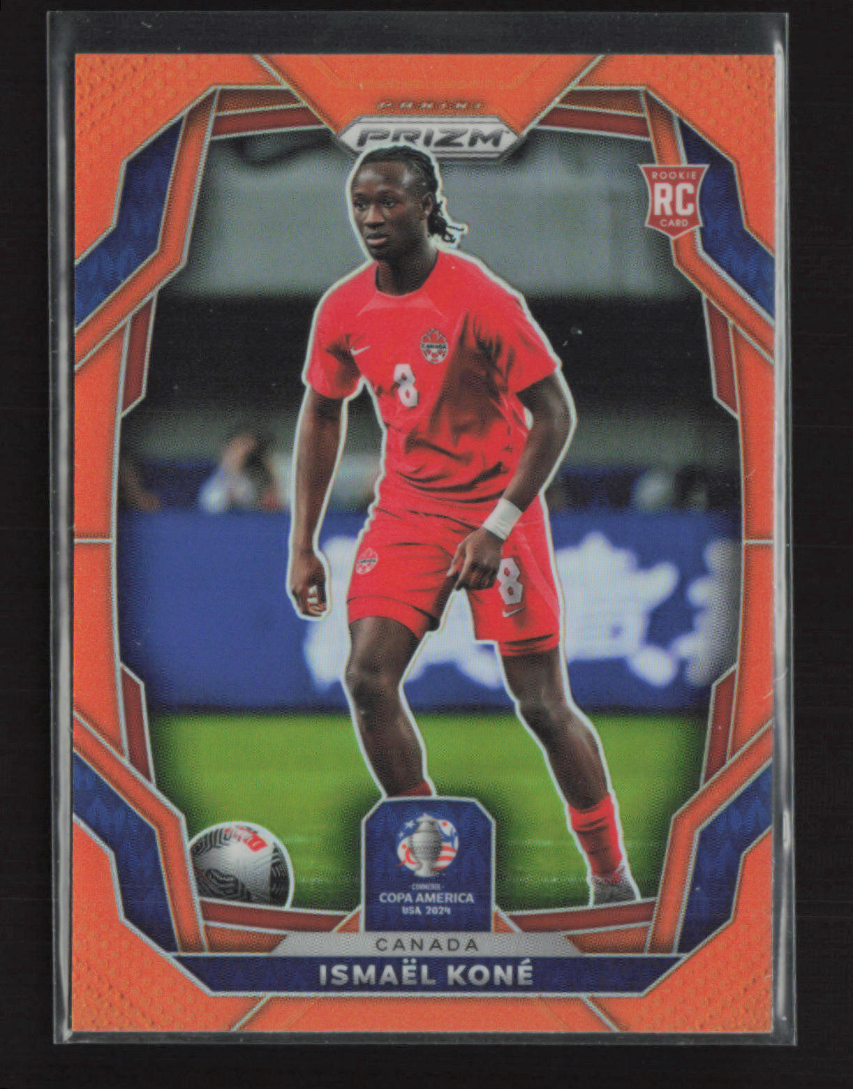 Ismael Kone 2024 Panini Prizm Conmebol Copa America RC Orange 19/25 [dbG97