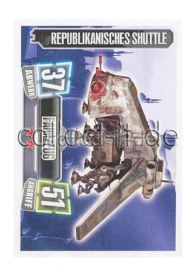 Force Attax Serie 2 78 - REPUBLIKANISCHES SHUTTLE - Fahrzeug - Die Republik