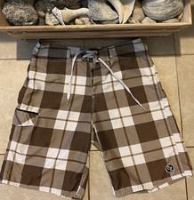 Ezekiel Men s Swimming Trunks Plaids Quick Dry Lightweight Size 30