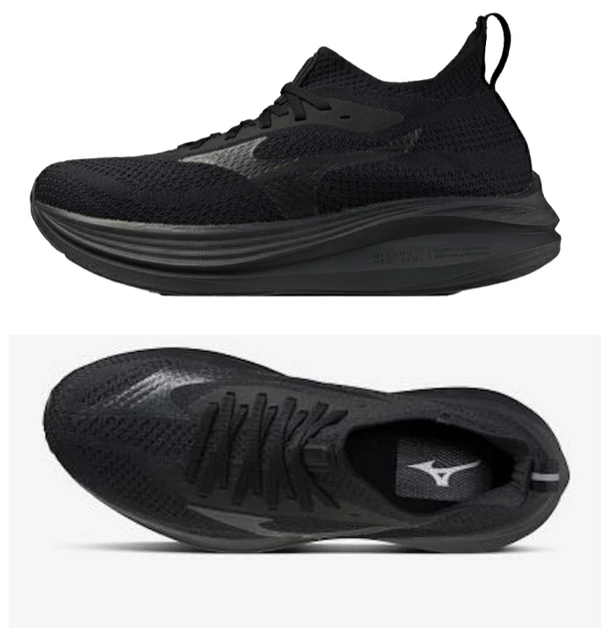 Mizuno NEO ZEN J1GC2530 01 Unisex Running Shose Black x Black
