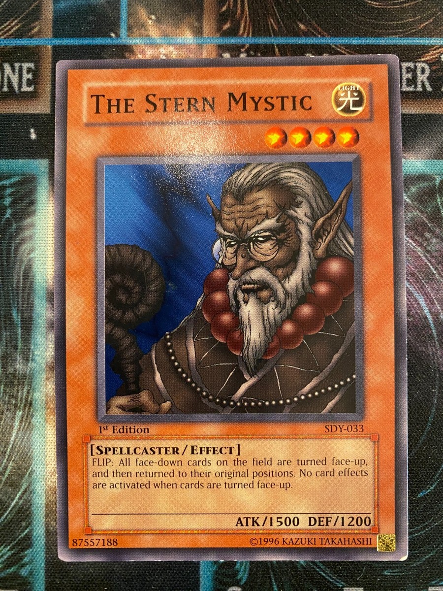 Yugioh Starter Deck Yugi "SAMPLE" The Stern Mystic SDY-033 1st Edition LP