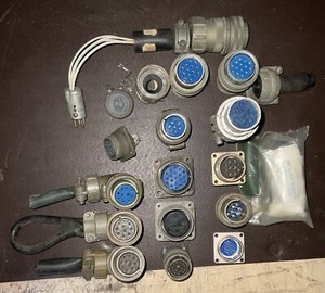 Amphenol/Bendix/Cannon Metal Circuit Plug Lot