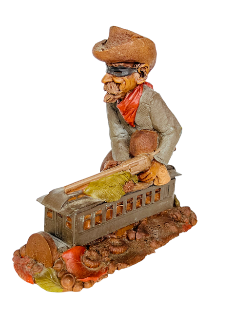 Tom Clark Figurine vtg sculpture signed Cairn coin Gnome Jesse