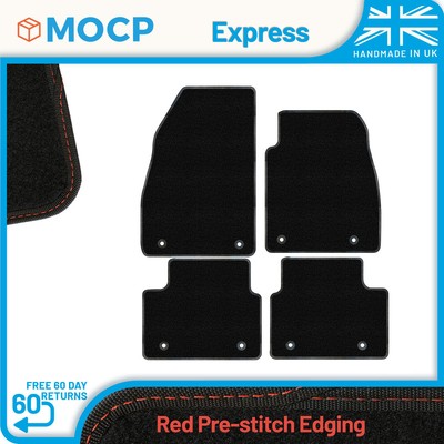Express with Red Pre-Stitch Trim Car Mats to fit Vauxhall Insignia MK1 Faceli...