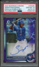 BB - 2022 Bowman Chrome - Purple Ref 131/250 - #CPASE -Sebastian Espino - PSA 10