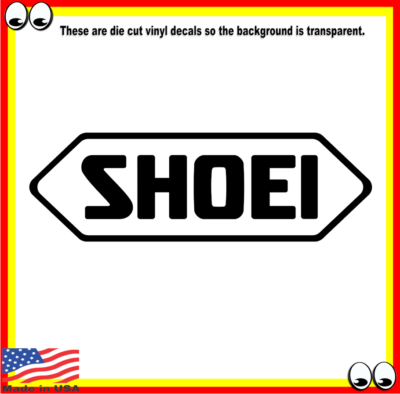 Shoei Premium Helmets Vinyl Cut Decal Sticker Logo JDM Racing