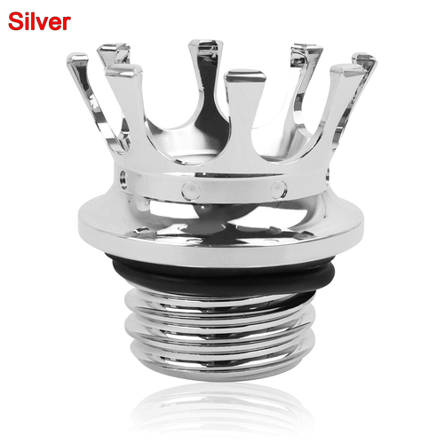 Compatible With Harley Touring Softail King Road Crown Gas Cap Fuel Tank Cover - Picture 1 of 8
