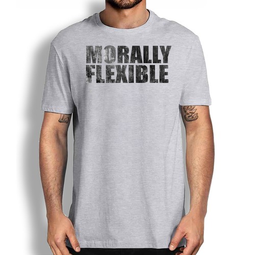 Funny Sarcastic Morally Flexible T-Shirt - Hilarious Novelty Graphic Tee - Picture 29 of 32