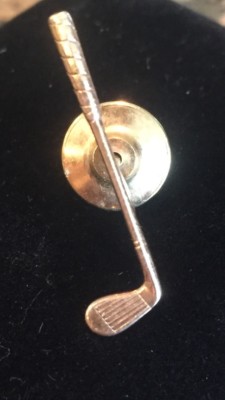 Tiffany & Co 14K Gold Golf Club Lapel Pin Tie Tack Rare | eBay