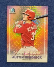 2021 BOWMAN CHROME BASEBALL AUSTIN HENDRICK DAWN OF GLORY MOJO REFRACTOR #DG-15