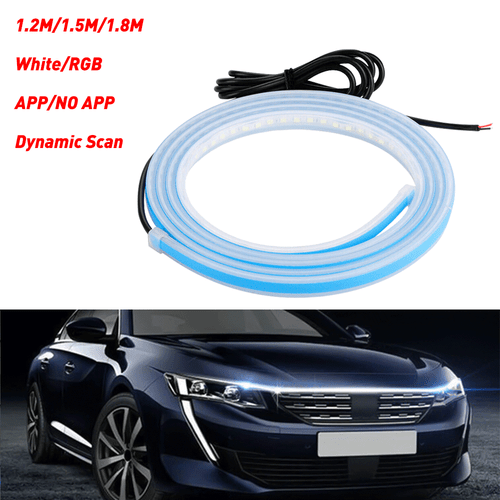 Car LED Strip Lights JMTBNO 94-Inch Car Hood LED Light Strip - Dynamic Amber/White DRL For Trucks & SUVs Car Hood Light Strip - Foto 7