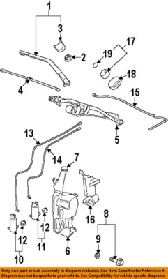 GM OEM 07-14 Avalanche Windshield Wiper Washer Components-Washer Hose 20908176