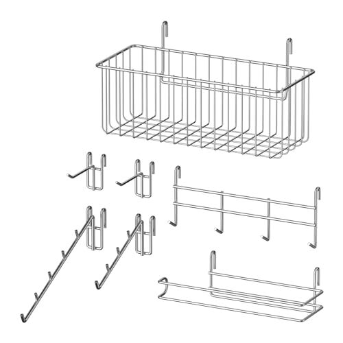 7 Pack Wire Shelving, Storage Basket with Wire Hanging Shelf, Laundry
