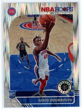Sekou Doumbouya 2019-20 NBA Hoops Premium Stock Silver Flash Prizm RC #212