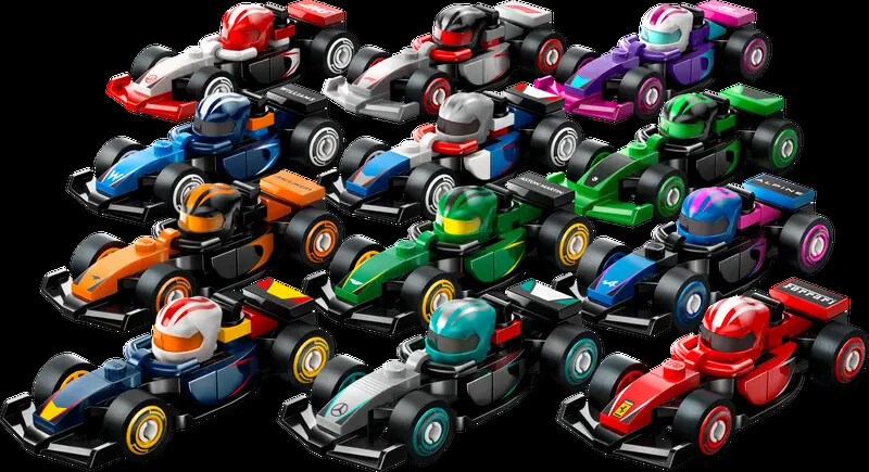 LEGO Formula F1 Collectible Race Cars 71049 - Complete Set of 12