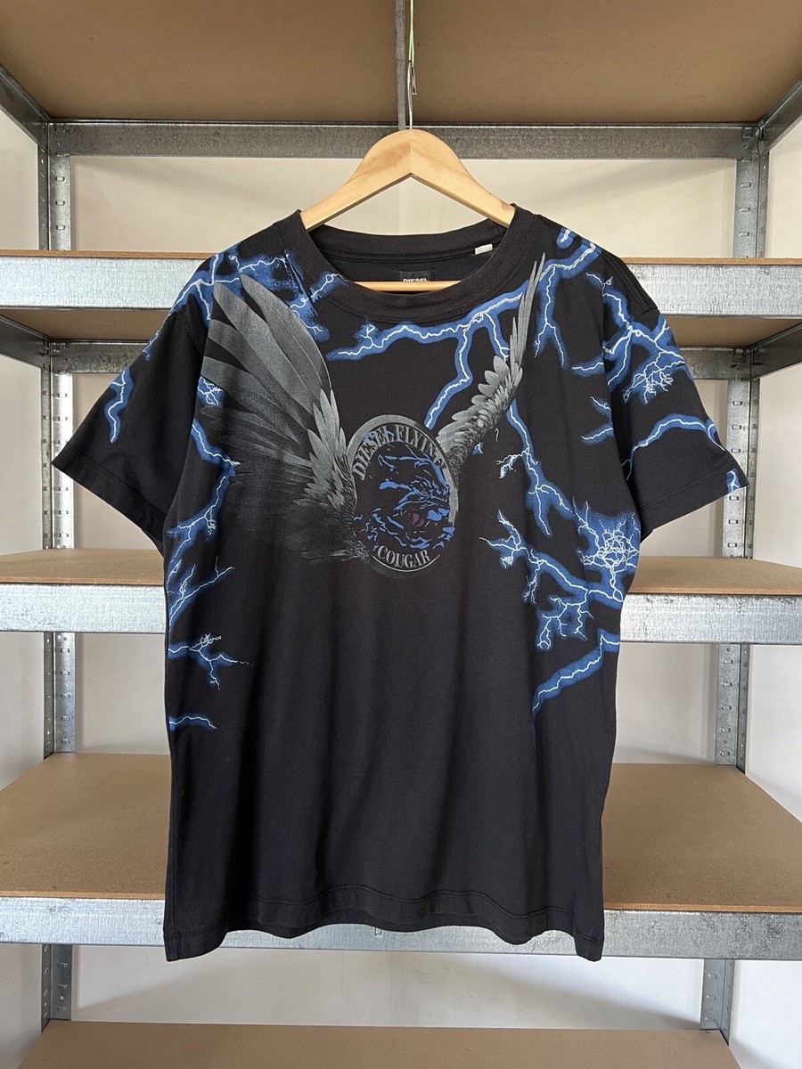 90s DIESEL y2k Tシャツ 🇺🇸 Vintage Diesel Skull Skeleton Y2K T-Shirt Rare Retro